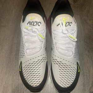 Nike Air Max 270 White and Black with Neon Accents